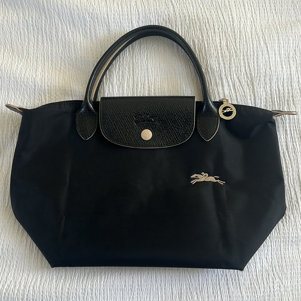LONGCHAMP
Black Nylon Le Pilage Tote Bag small